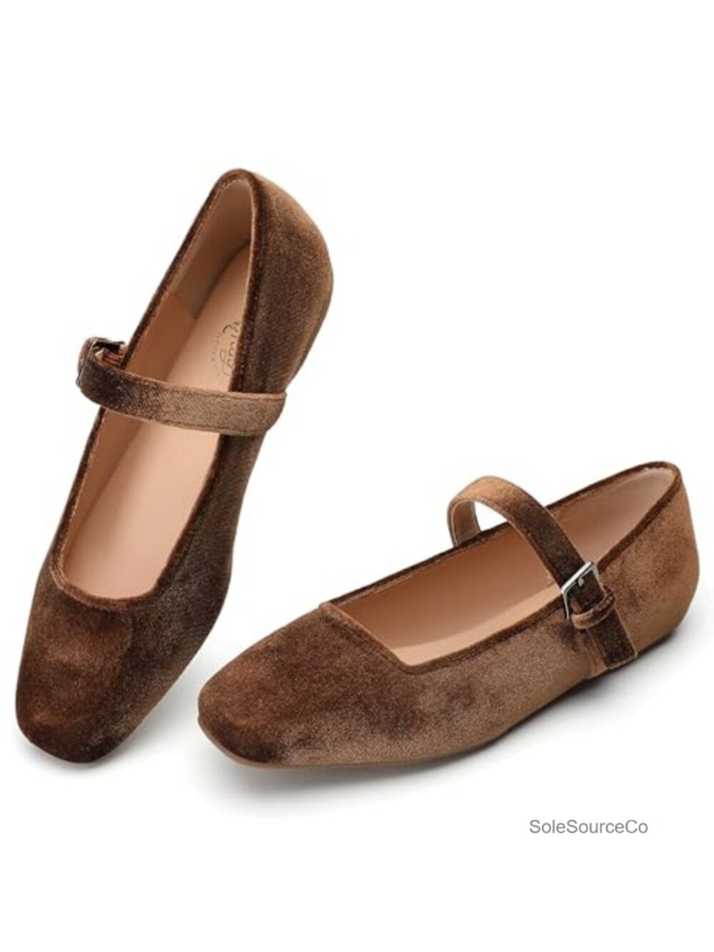 Trary Woven Mary Jane Flats Squared Toe Dressy Ballet Comfort Shoes